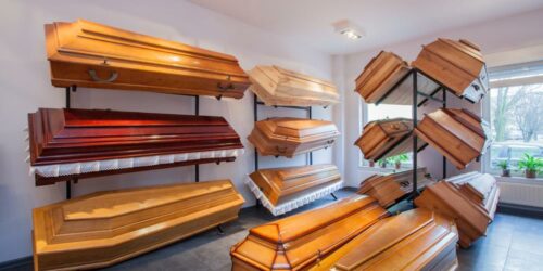 3 Different types of burial caskets