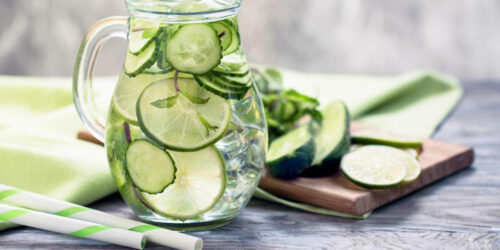 Lemony summer in a tall glass