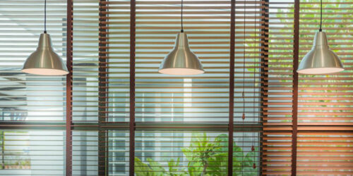 Pleated blinds for interior decoration purposes